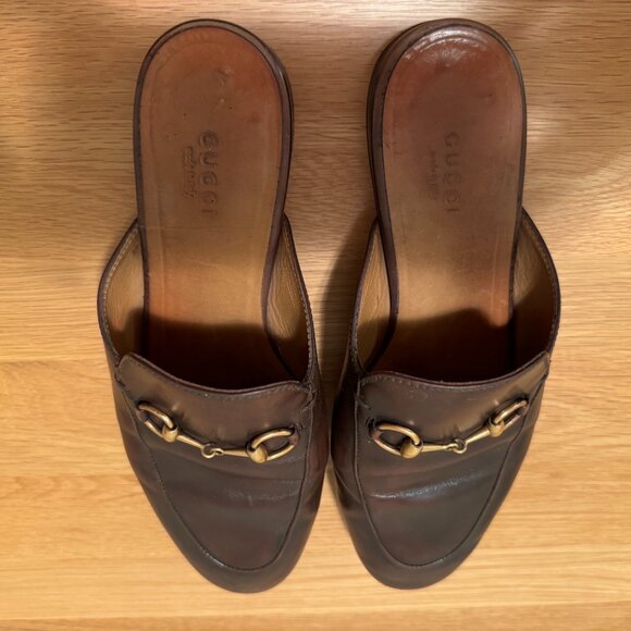 Gucci Princetown Mules, 7.5, Brown - Picture 3 of 5